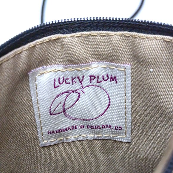NWT New Lucky Plum Boulder Co Handbag Minibag Handmade Circular Pattern Brown - Picture 4 of 5